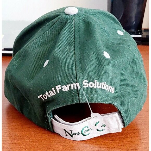 North Central Co-Op Adjustable Hat Cotton Farmer Hook & Loop Green - Picture 5 of 9